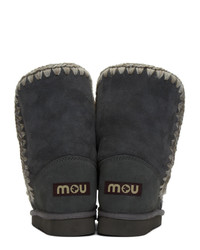 dunkelgraue Ugg Stiefel von Mou