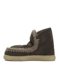 dunkelgraue Ugg Stiefel von Mou