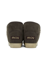 dunkelgraue Ugg Stiefel von Mou