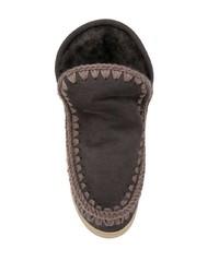 dunkelgraue Ugg Stiefel von Mou