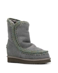 dunkelgraue Ugg Stiefel von Mou