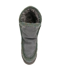 dunkelgraue Ugg Stiefel von Mou