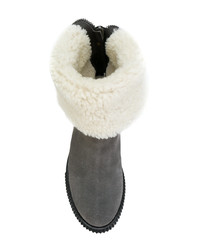 dunkelgraue Ugg Stiefel von Moncler