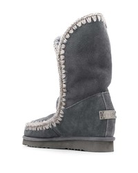 dunkelgraue Ugg Stiefel von Mou