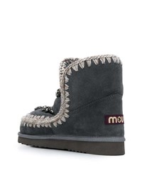 dunkelgraue Ugg Stiefel von Mou