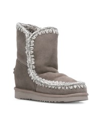 dunkelgraue Ugg Stiefel von Mou