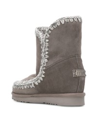 dunkelgraue Ugg Stiefel von Mou