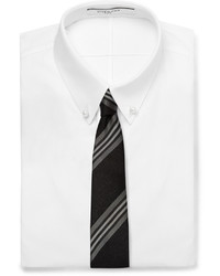 dunkelgraue vertikal gestreifte Krawatte von Givenchy