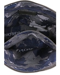 dunkelgraue verzierte Leder Umhängetasche von SURI FREY
