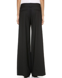 dunkelgraue weite Hose von Alice + Olivia