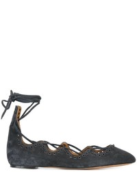 dunkelgraue Wildleder Ballerinas von Etoile Isabel Marant