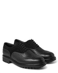 dunkelgraue Wildleder Brogues von Grenson