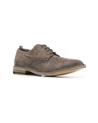 dunkelgraue Wildleder Brogues von Officine Creative