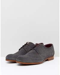 dunkelgraue Wildleder Brogues von Ted Baker