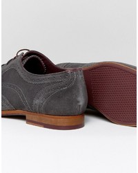 dunkelgraue Wildleder Brogues von Ted Baker