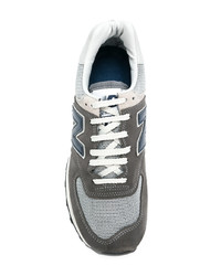 dunkelgraue Wildleder niedrige Sneakers von New Balance