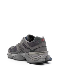 dunkelgraue Wildleder niedrige Sneakers von New Balance