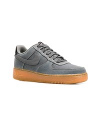 dunkelgraue Wildleder niedrige Sneakers von Nike