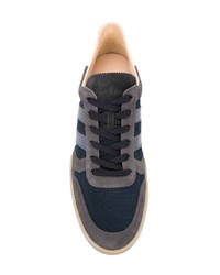 dunkelgraue Wildleder niedrige Sneakers von Hogan