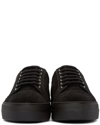 dunkelgraue Wildleder niedrige Sneakers von Comme des Garcons