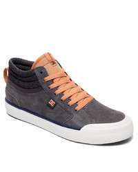 dunkelgraue Wildleder niedrige Sneakers von DC Shoes