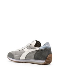 dunkelgraue Wildleder niedrige Sneakers von Diadora