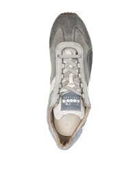 dunkelgraue Wildleder niedrige Sneakers von Diadora