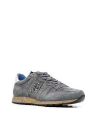 dunkelgraue Wildleder niedrige Sneakers von Premiata