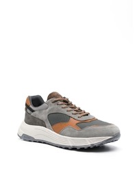 dunkelgraue Wildleder niedrige Sneakers von Hogan