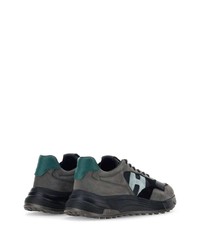 dunkelgraue Wildleder niedrige Sneakers von Hogan