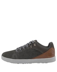 dunkelgraue Wildleder niedrige Sneakers von Jack Wolfskin