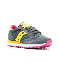 dunkelgraue Wildleder niedrige Sneakers von Saucony