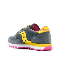 dunkelgraue Wildleder niedrige Sneakers von Saucony