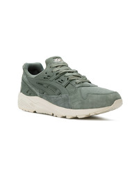 dunkelgraue Wildleder niedrige Sneakers von Asics