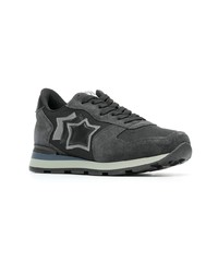 dunkelgraue Wildleder niedrige Sneakers von atlantic stars