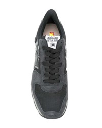 dunkelgraue Wildleder niedrige Sneakers von atlantic stars