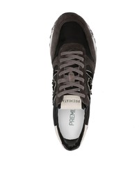 dunkelgraue Wildleder niedrige Sneakers von Premiata