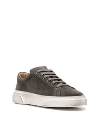 dunkelgraue Wildleder niedrige Sneakers von Manuel Ritz