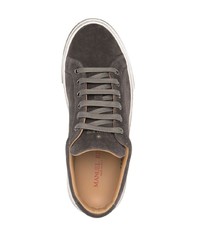 dunkelgraue Wildleder niedrige Sneakers von Manuel Ritz