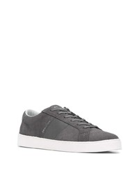 dunkelgraue Wildleder niedrige Sneakers von PS Paul Smith