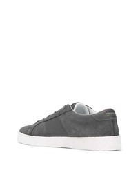 dunkelgraue Wildleder niedrige Sneakers von PS Paul Smith