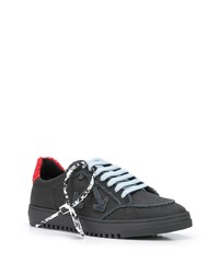 dunkelgraue Wildleder niedrige Sneakers von Off-White