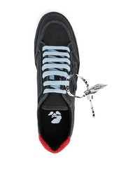 dunkelgraue Wildleder niedrige Sneakers von Off-White