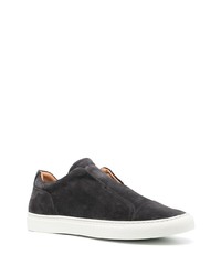 dunkelgraue Wildleder niedrige Sneakers von Harrys Of London