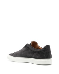 dunkelgraue Wildleder niedrige Sneakers von Harrys Of London