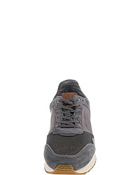 dunkelgraue Wildleder niedrige Sneakers von Marc O'Polo