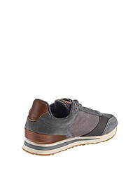 dunkelgraue Wildleder niedrige Sneakers von Marc O'Polo