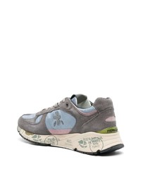 dunkelgraue Wildleder niedrige Sneakers von Premiata