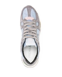 dunkelgraue Wildleder niedrige Sneakers von Premiata