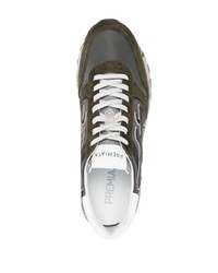 dunkelgraue Wildleder niedrige Sneakers von Premiata